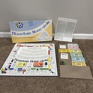 VTG Mountain Home Arkansas Opoly Monopoly Board Game 1988 Centennial Incomplete
